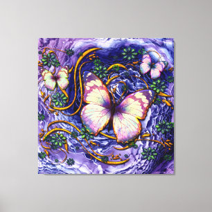 Art Abstrait 115 & Option Papillon Toile Enveloppé