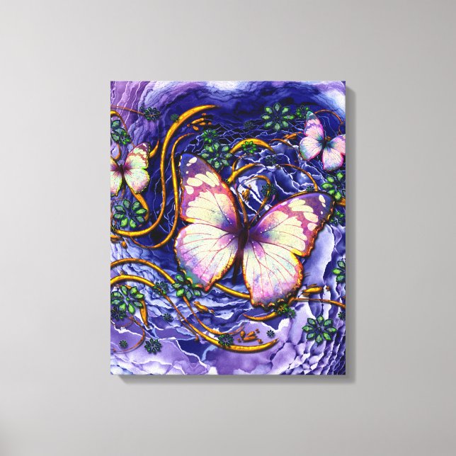 Art Abstrait 115 & Option Papillon Toile Enveloppé (Recto)