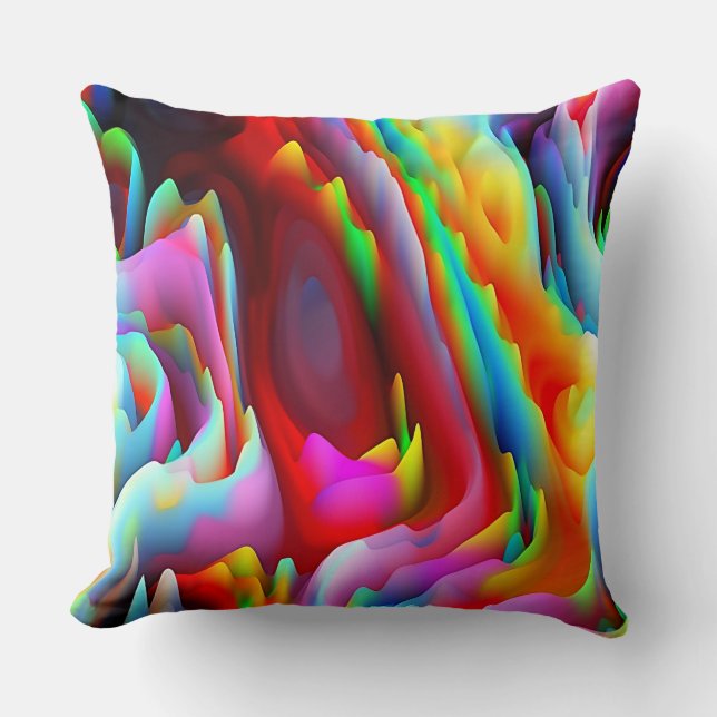 Art abstrait 3D 21A-21B Options Oreillers (Recto)