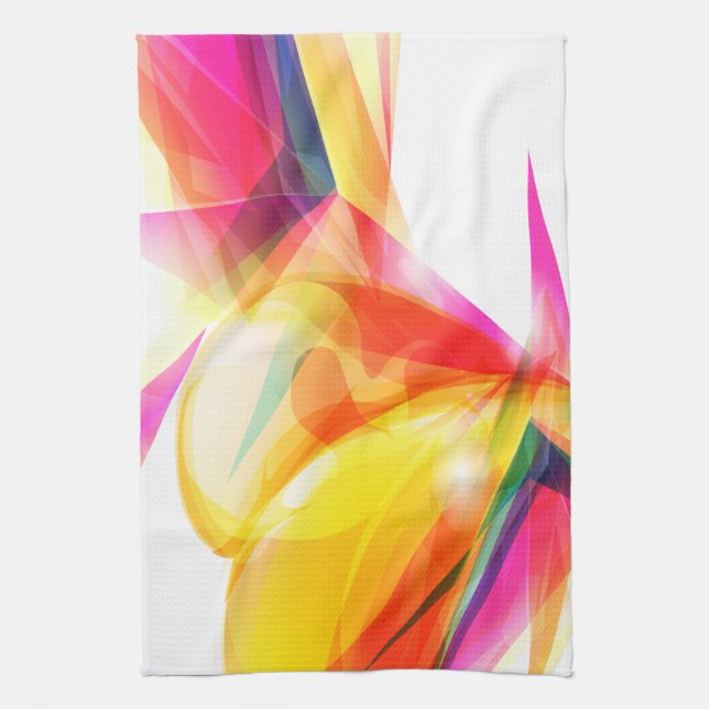 Art Abstrait 7 Serviette de cuisine (Vertical)