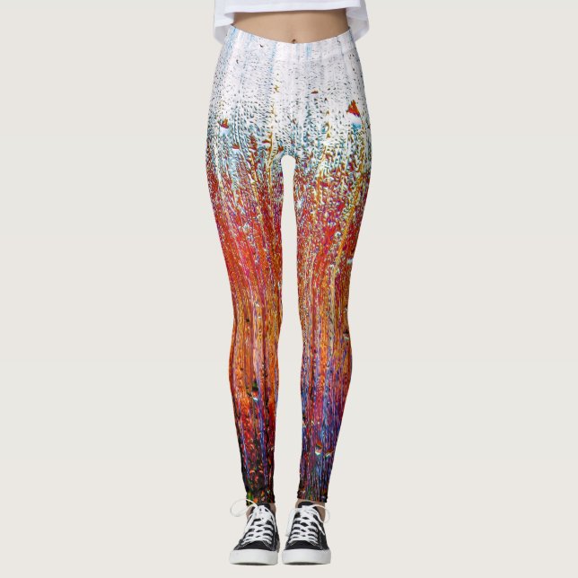 Art Abstrait 81 Leggings (Devant)