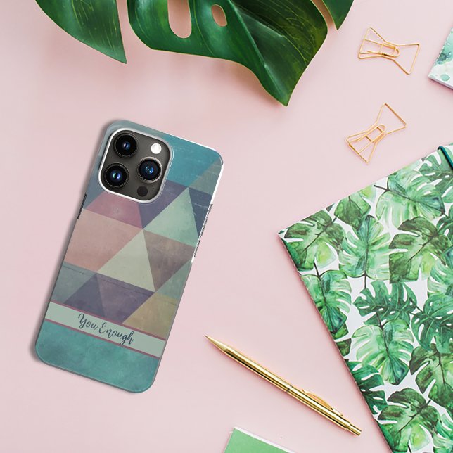 Art Abstrait avec Coque iphone triangle coloré (Abstract art with colored triangle IPhone case)