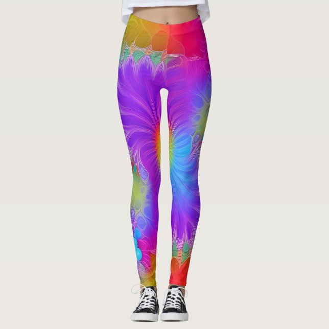Art Abstrait belle Leggings (Devant)