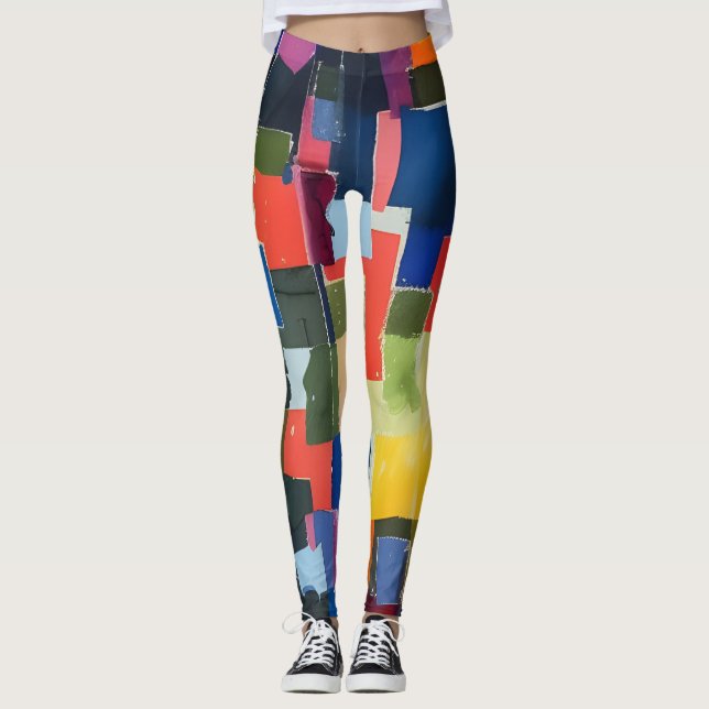 Art Abstrait belle Leggings (Devant)