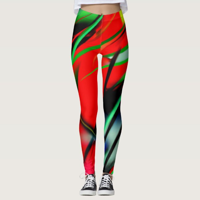 Art Abstrait belle Leggings (Devant)