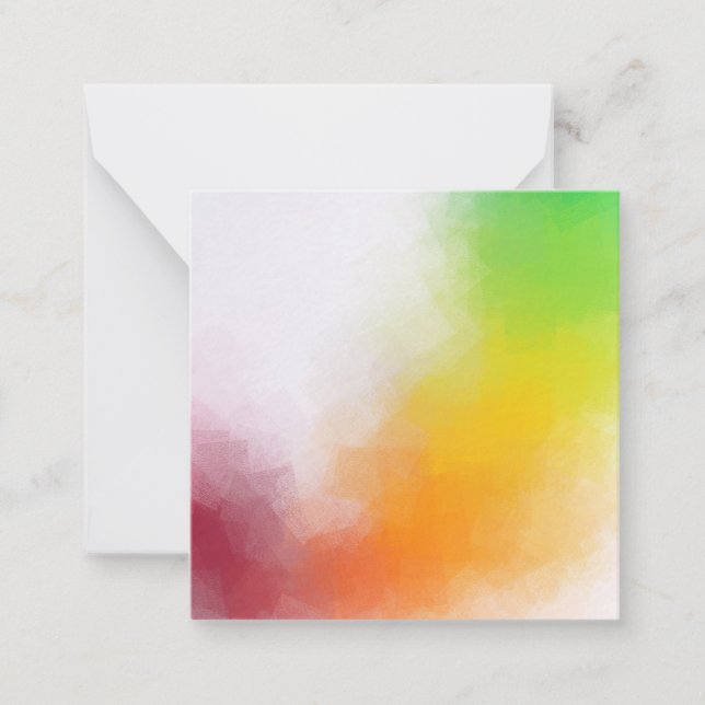 Art Abstrait Blanc Modèle Rouge Jaune orange (Devant)