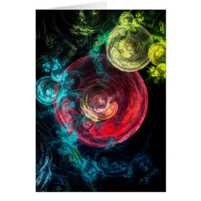 Art abstrait Cercles de galaxie (Devant)