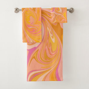 Art Abstrait en marbre en jaune