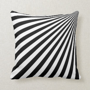 Art abstrait génial noir et blanc - coussin