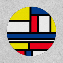 Art abstrait moderne coloré groovy de style Mondri