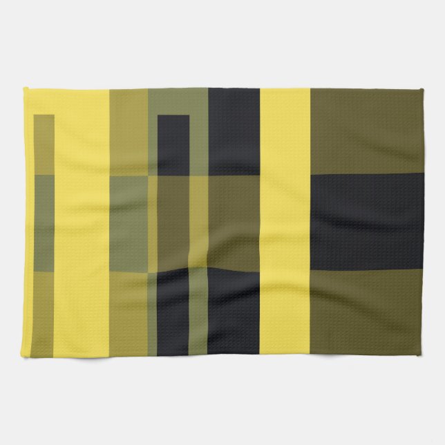 Art Abstrait motif coloré serviette de cuisine (Horizontal)