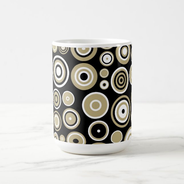 Art Abstrait Motif rétro - Mug (Centre)