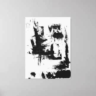 Art Abstrait, noir et blanc Extra grande toile