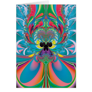Art abstrait papillon d'été