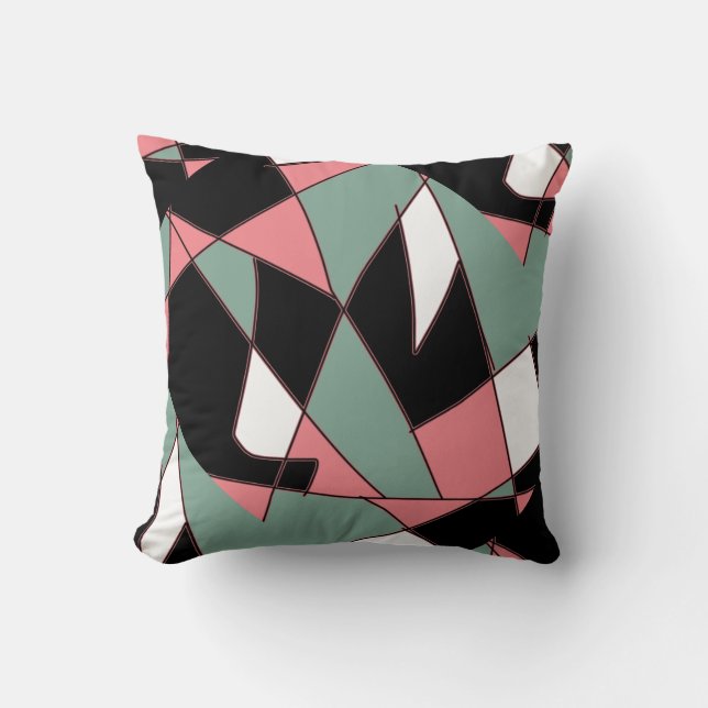 Art Abstrait Peinture D'Un Coussin Coussin Type (Recto)