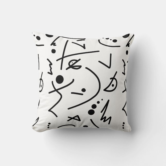 Art Abstrait Peinture D'Un Coussin Coussin Type (Recto)