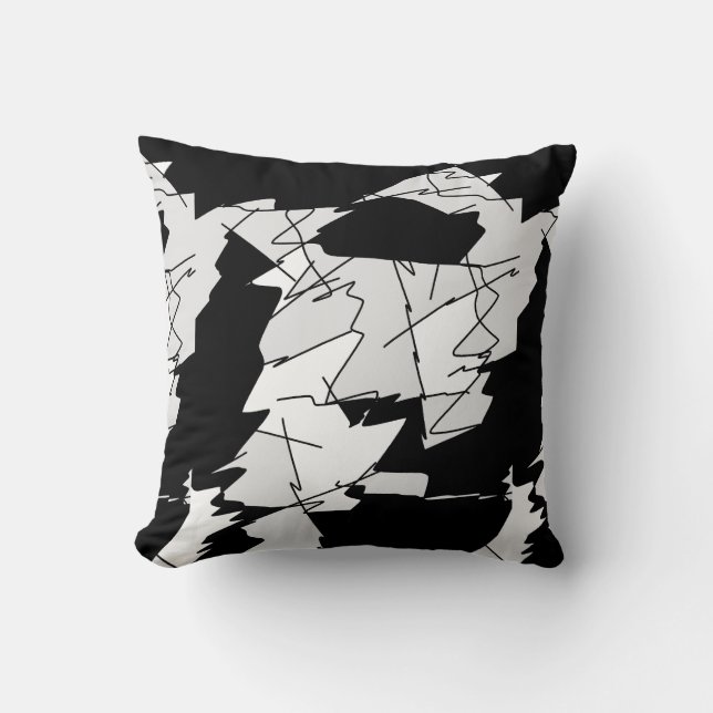 Art Abstrait Peinture D'Un Coussin Coussin Type (Recto)