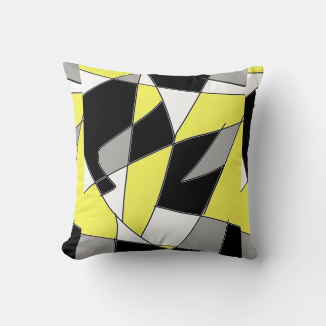 Art Abstrait Peinture D'Un Coussin Coussin Type (Recto)