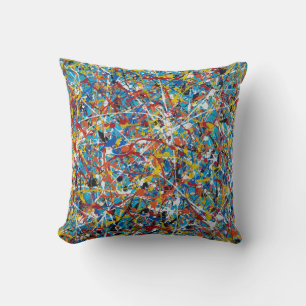 Art Abstrait Peinture D'Un Coussin Coussin Type