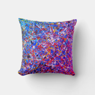 Art Abstrait Peinture D'Un Coussin Coussin Type