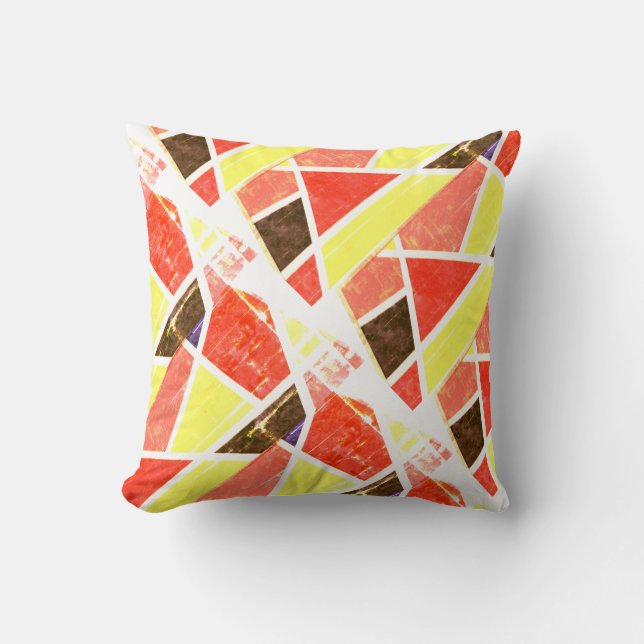 Art Abstrait Peinture D'Un Coussin Coussin Type (Recto)