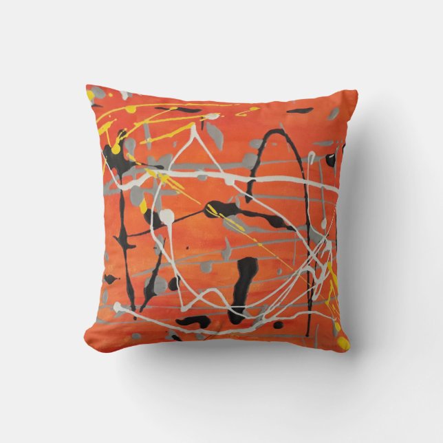 Art Abstrait Peinture D'Un Coussin Coussin Type (Recto)