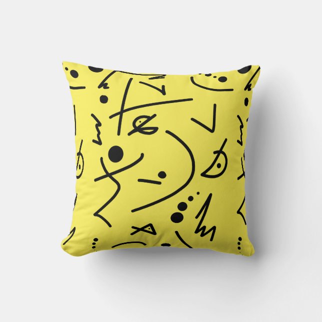 Art Abstrait Peinture D'Un Coussin Coussin Type (Recto)