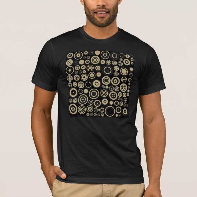 Art Abstrait rétro Motif - T-shirt (Devant)