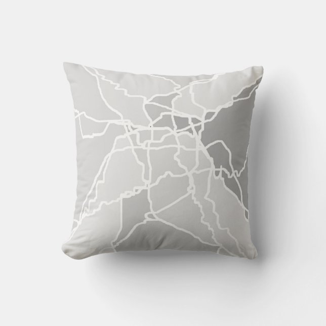 Art abstrait style moderne design original coussin (Recto)