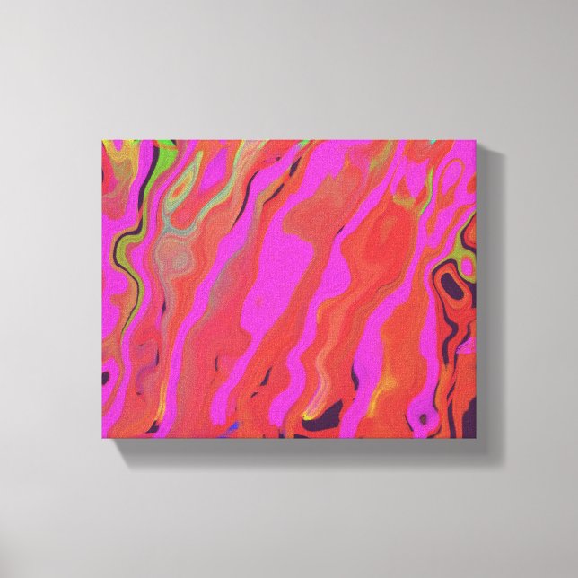 Art Abstrait sur toile en violet, art numérique. (Recto)