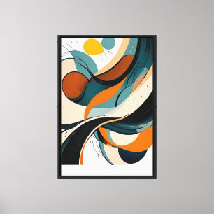 Art Abstrait sur toile enveloppée