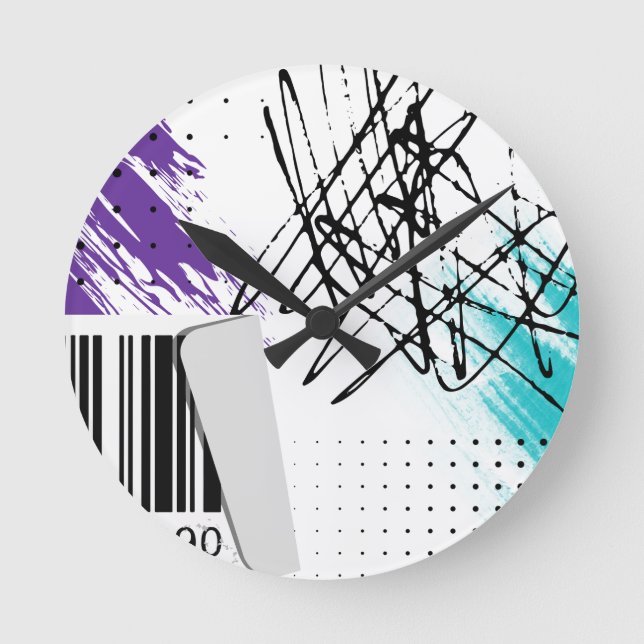 Art Abstrait sur une horloge murale (Recto)
