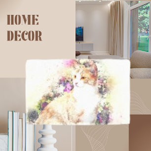 Art animal chat toile Abstraite Imprimer