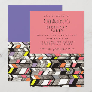 Art Artiste Anniversaire Fête Invitation personnal
