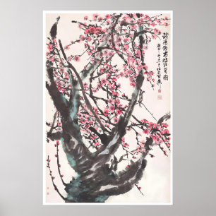 Art asiatique affiches japonaises arbres à cerises