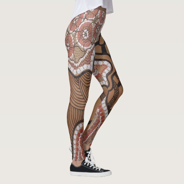 Art autochtone Gamilaroi Leggings (Droite)