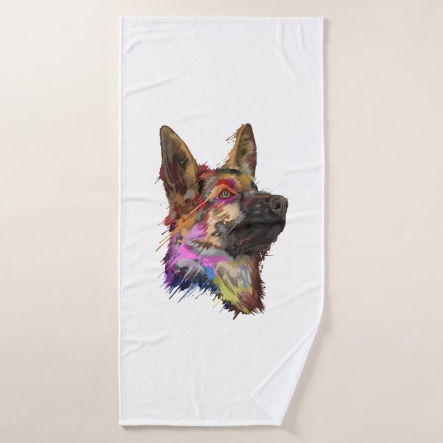 Art berger allemand (Serviette de bain)