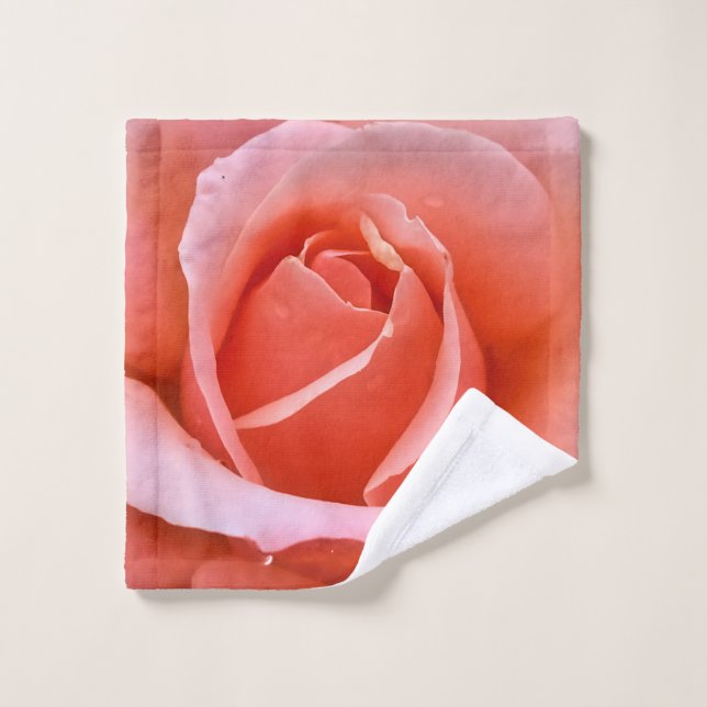 Art botanique romantique Rose Imprimer (Gant de toilette)