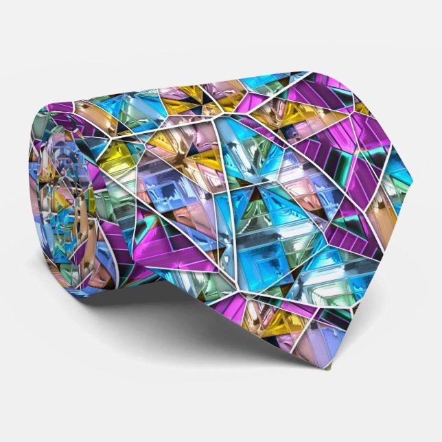 Art cellulaire 3 Cravate personnalisée (Roulé)