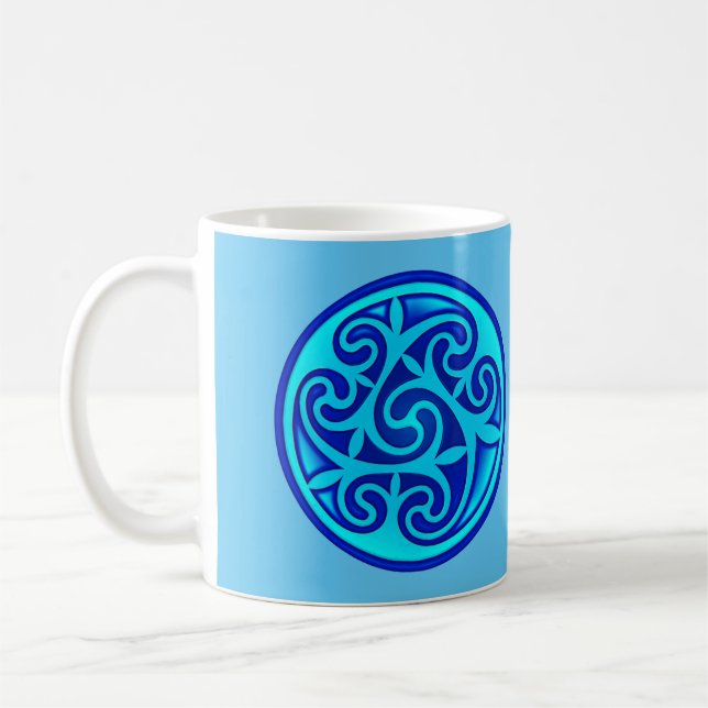 Art Celtique Spiral Design Café Mug (Gauche)