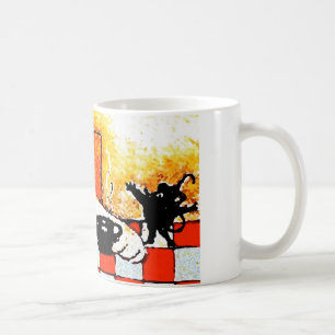 Art Chat-Original de tasse de café par Streater