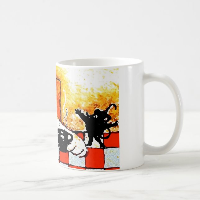 Art Chat-Original de tasse de café par Streater (Droite)