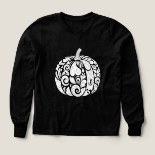 Art Citrouille noir et blanc complexe - Halloween