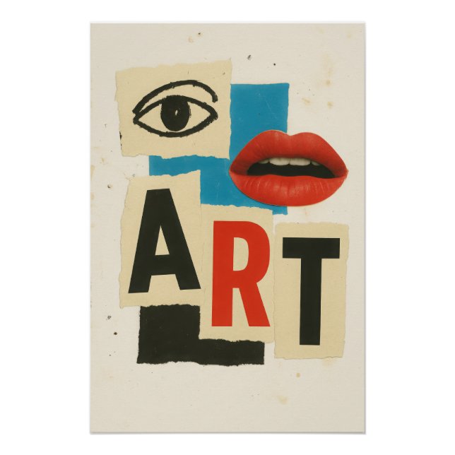 Art Collage Affiche (Devant)