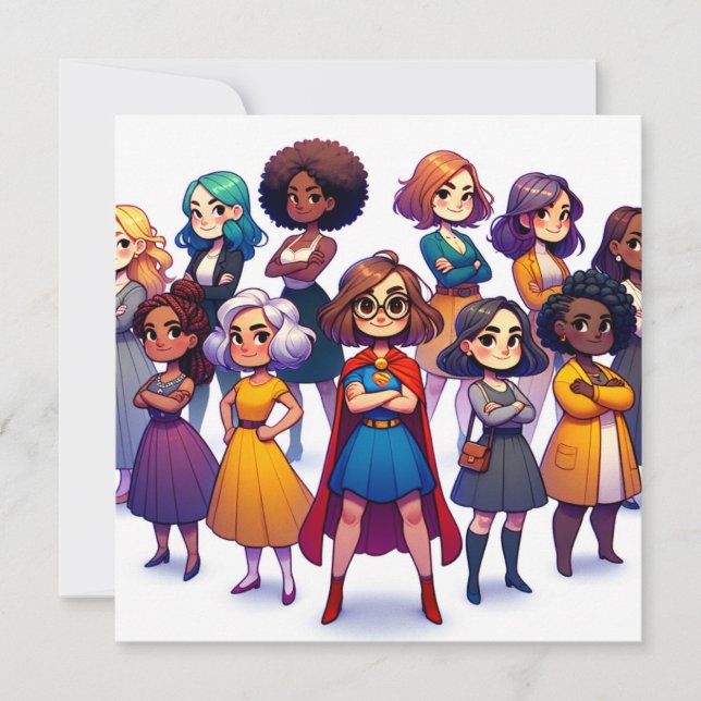 Art coloré de la Journée internationale de la femm (Devant)