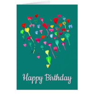 Art coloré lunatique de coeur de coeurs