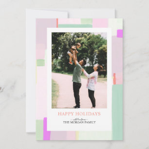 Art coloré Noël Fête Photo Carte de voeux