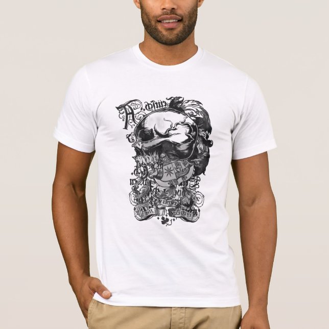 Art crâne gothique - T-shirt (Devant)