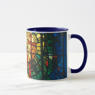 Art croisé chrétien de tasse de café en verre