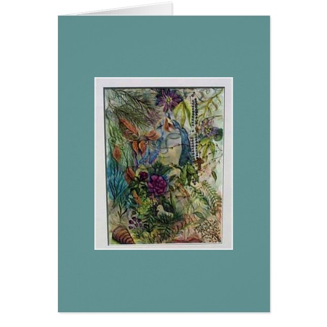 Art d'aquarelle de chapelet de Vierge Marie (Devant)